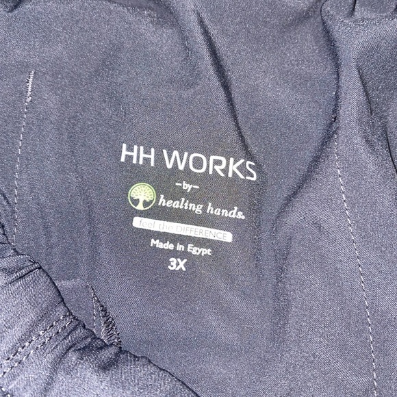 Gray healing hands regular length scrub pants - Picture 2 of 3